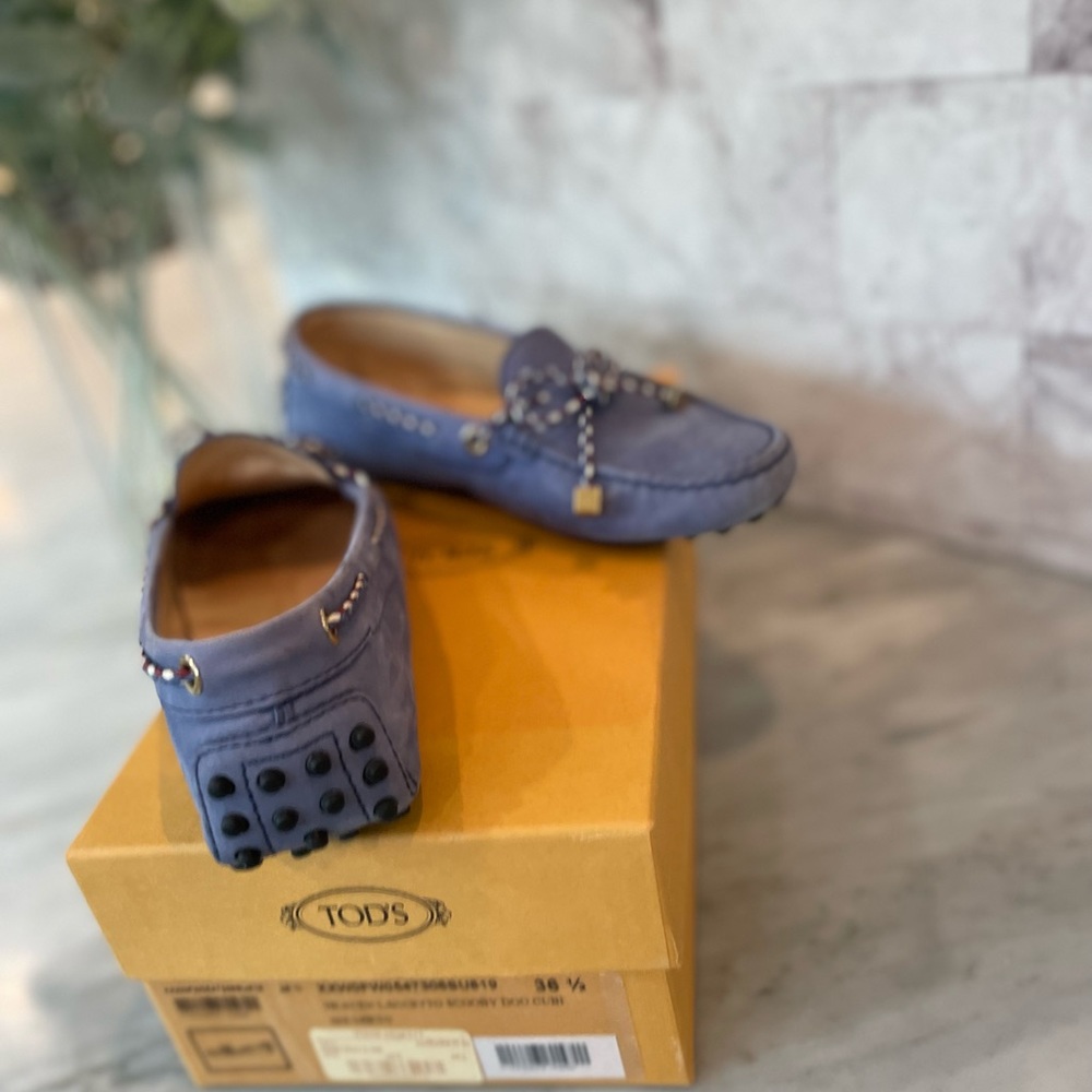 🌿authentic Tods 595 lacerto loafers 6.5 w box
